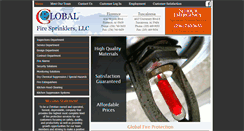 Desktop Screenshot of globalfiresprinklers.com